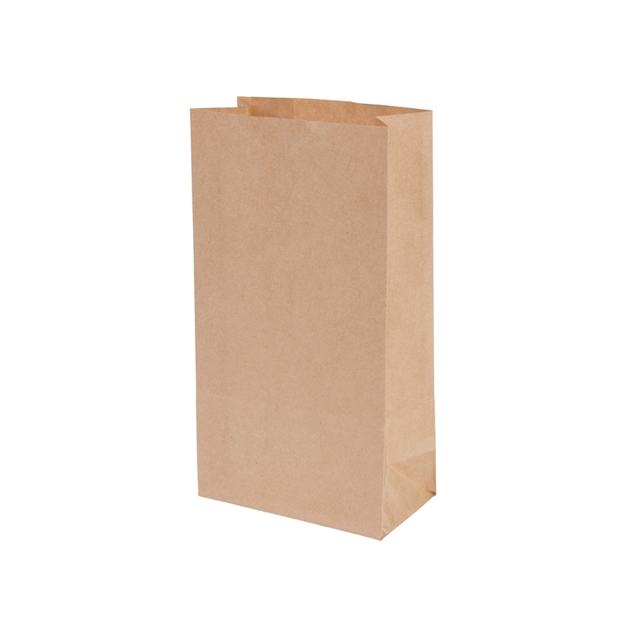 Bolsa de papel kraft con base S 9,5x6x16cm 500 uds/caja