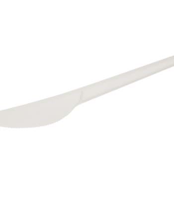 Cuchillo biodegradable desechable de CPLA, blanco, 16,6 cm Los cubiertos de Biopacksystems son 100% ecológicos, biodegradables y sostenibles. Biopacksystems es ahora Bionatic Spain, especialistas en envases ecológicos para alimentación desde 2010. La primera tienda online de envases ecológicos, biodegradables y compostables de calidad. Bionatic Spain ofrece una gama de productos ecológicos y 100% biodegradables a empresas de catering, restaurantes, truck food. Los envases de Bionatic Spain, son perfectos para take away, para llevar la comida que sobra en el restaurante y para comida para llevar en general. Los productos de biopacksystems y Bionatic Spain, son de calidad garantizada y con todos los certificados que exige la comunidad europea.
