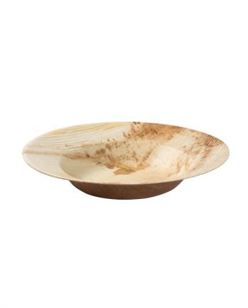Plato redondo de hoja de palma hondo Ø23cm 200 uds/caja
