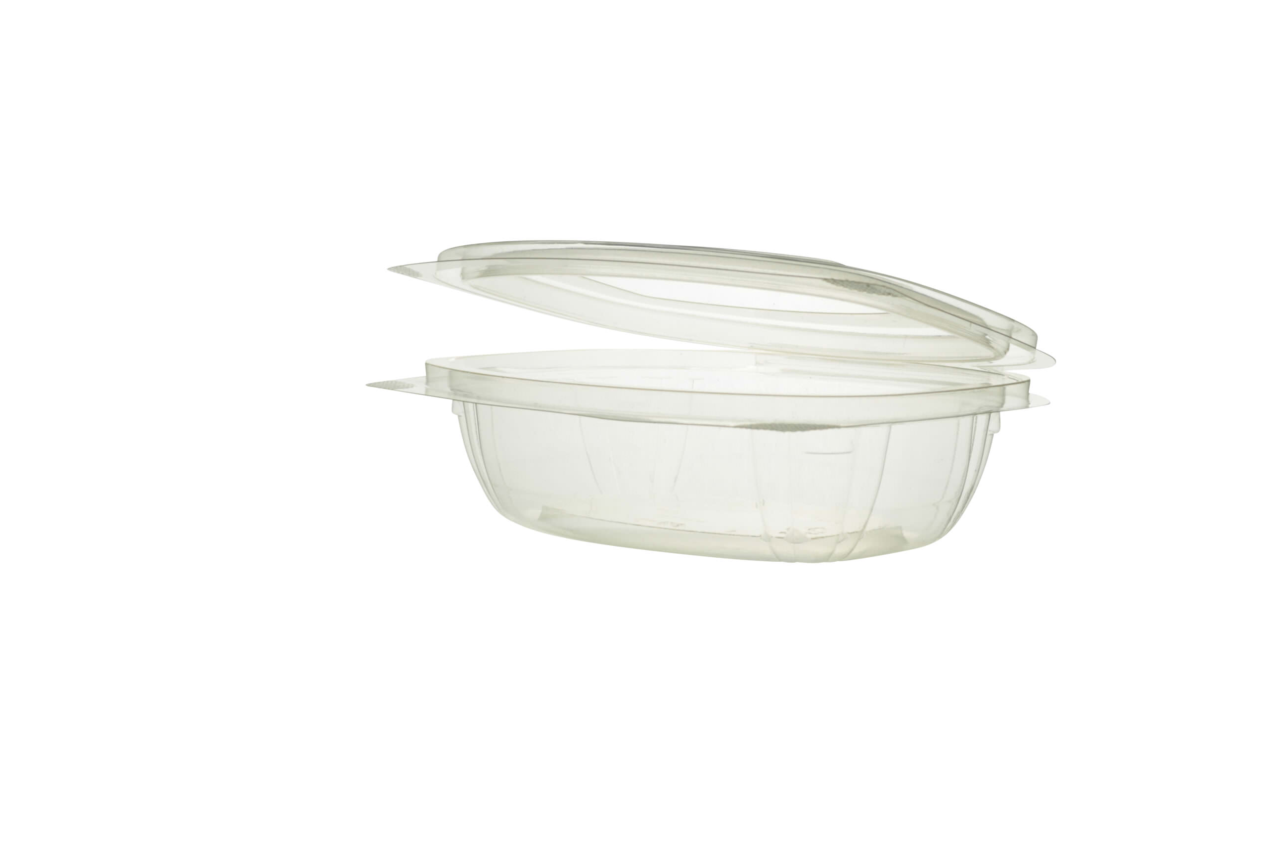 Ensaladera ecológica con tapa abatible de PLA 375ml 300 uds/caja