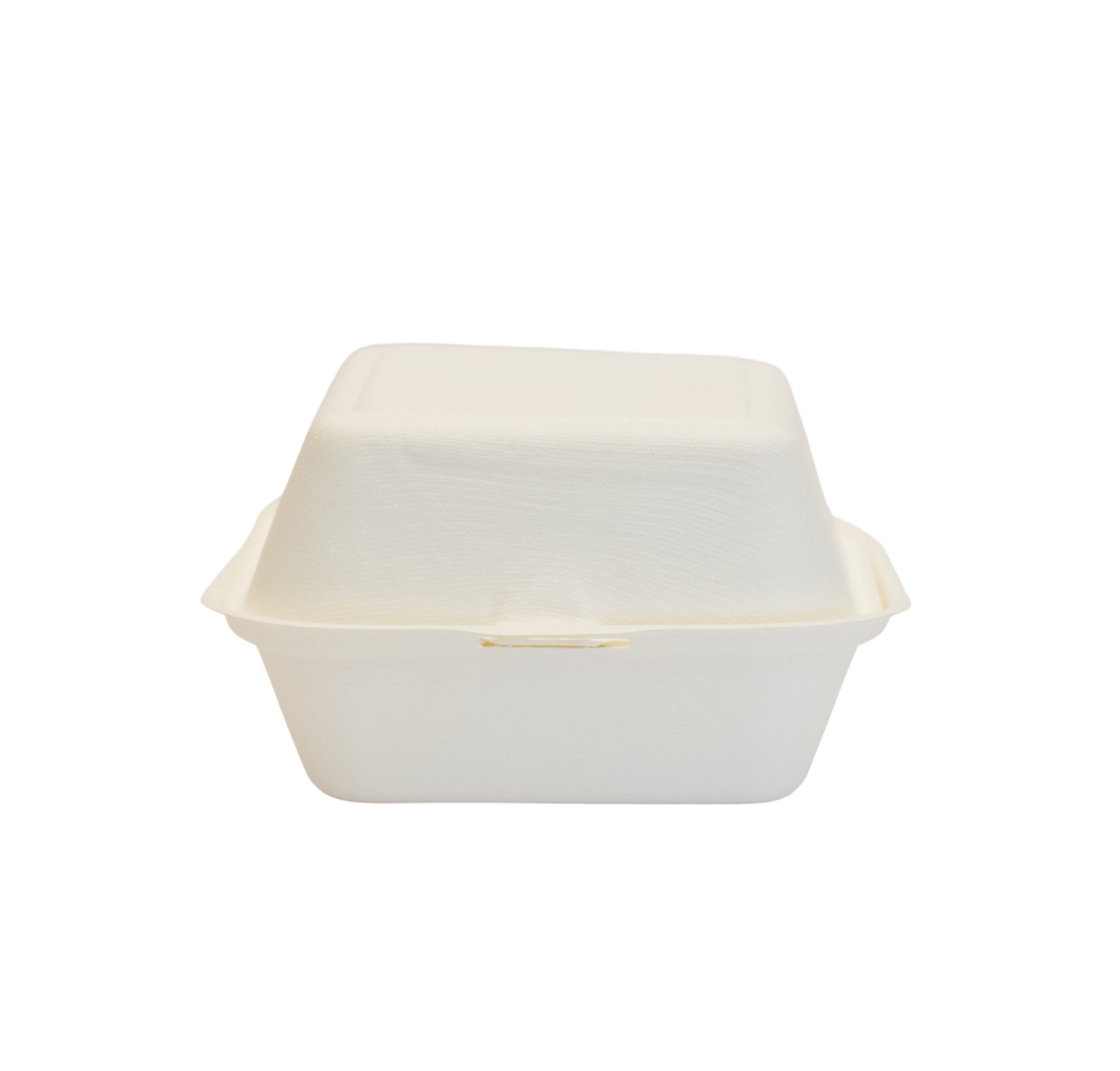 Envase de caña de azúcar para hamburguesa 450ml 15x15x8,5cm 500 uds/caja