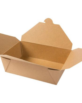 Caja con tapa de cartón para take away