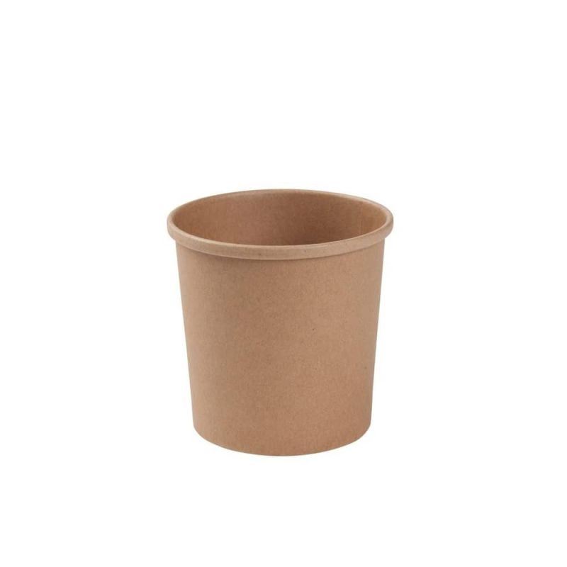 Envase de cartón multiusos marrón Ø98mm 300ml 500 uds/caja