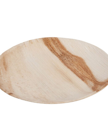 Plato redondo de hoja de palma Ø23cm 75 uds/caja