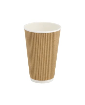 Vaso de cartón ondulado 470 ml/16oz 500 uds/caja
