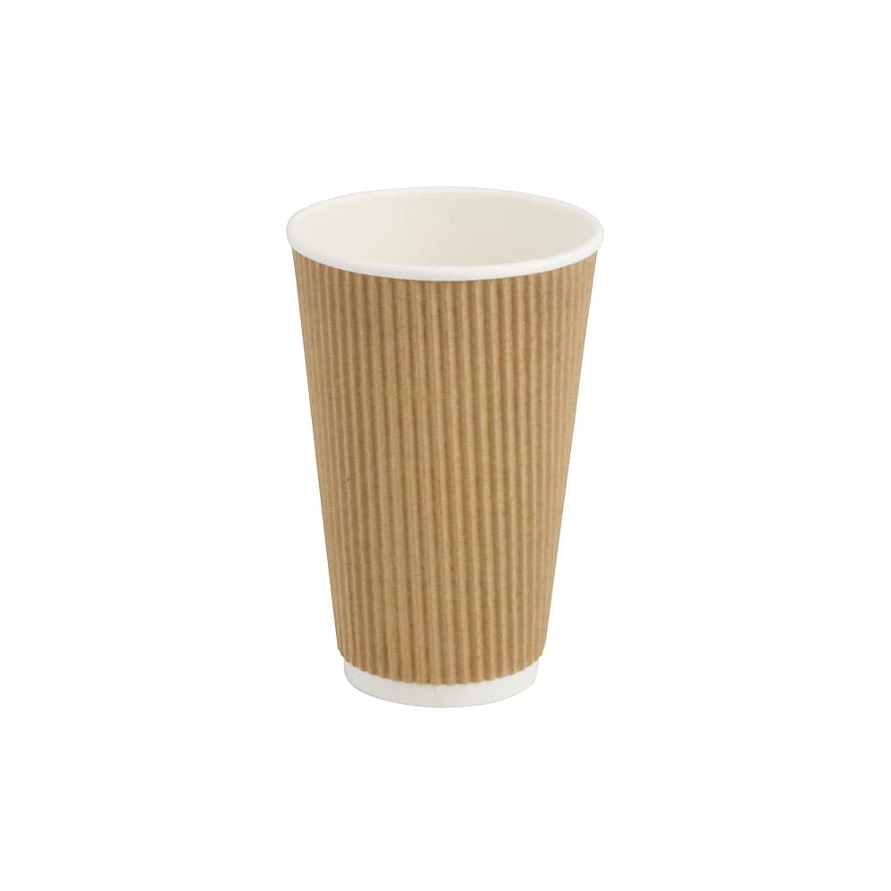 Vaso de cartón ondulado 470 ml/16oz 500 uds/caja