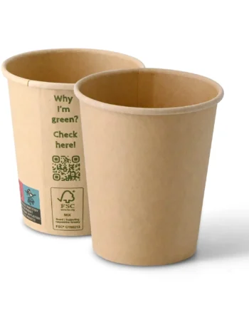 Vaso Bio cartón kraft con PLA 235ml/8oz 1000 uds/caja