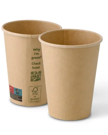 Vaso Bio cartón kraft con PLA 355ml/12oz 1000 uds/caja