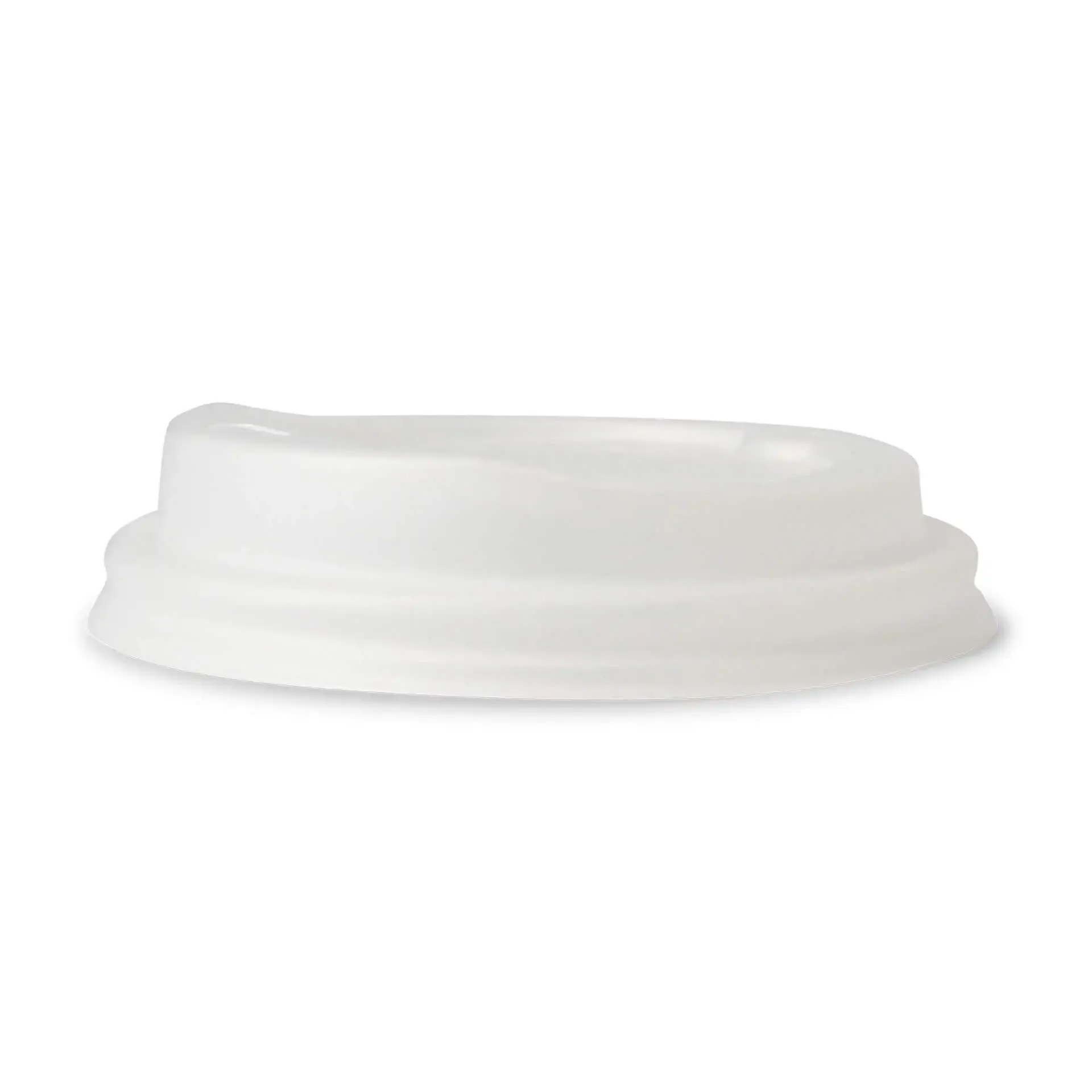 Tapa blanca para vaso de cartón PLA Ø80mm 1000 uds