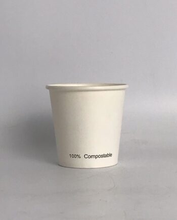 Vaso de cartón blanco sin PLA Ø80mm - 175ml/6oz 1000 uds/caja