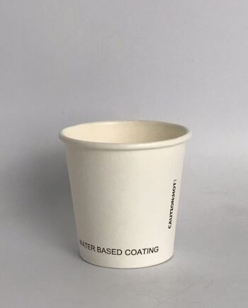 Vaso de cartón blanco sin PLA Ø72mm - 175ml/6oz 1000 uds/caja