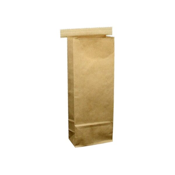 Bolsa de papel kraft con base S y cierre tin tie